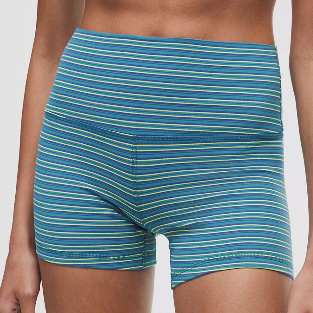 Striped Blue Women's Shorts